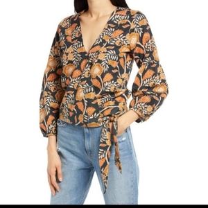 Faherty Seraphina Floral Twill Wrap